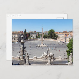Piazza del Popolo - Rom, Italien Postkarte