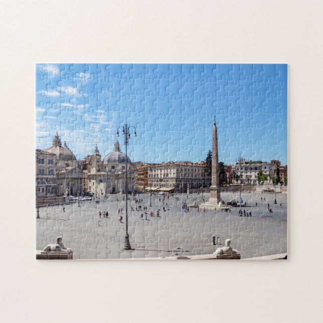 Piazza del Popolo - Rom, Italien Puzzle (Horizontal)