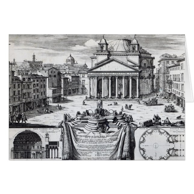Piazza della Rotonda mit Blick auf Pantheon (Vorderseite (Horizontal))
