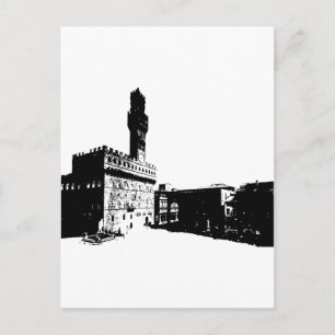 Piazza della Signoria in Florenz, Mittelitalien Postkarte