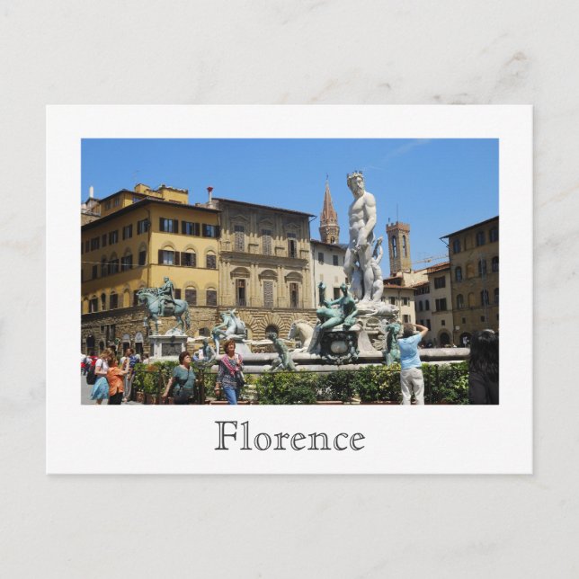 Piazza della Signoria Postkarte (Vorderseite)