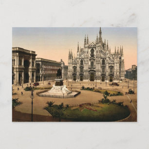 Piazza der Kathedrale, Mailand, Italien klassische Postkarte