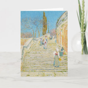 Piazza di Spagna, Rom   Childe Hassam Karte