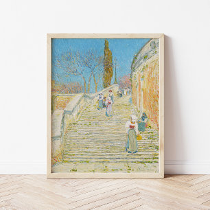 Piazza di Spagna, Rom   Childe Hassam Poster