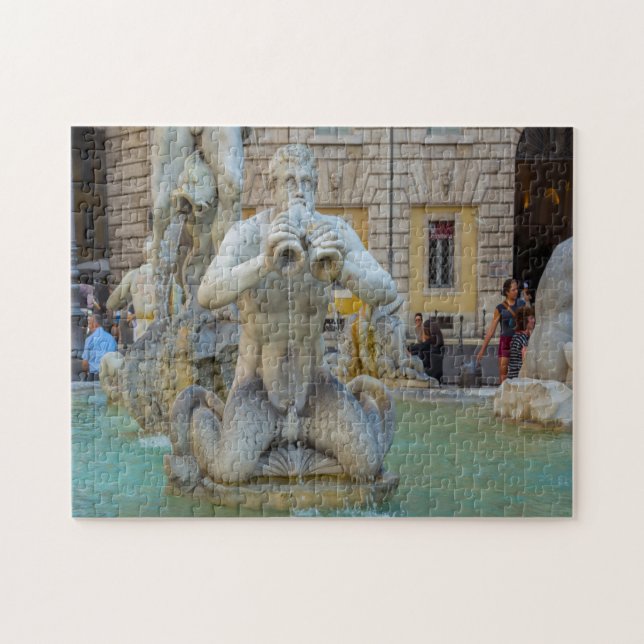 Piazza Navona Rom Italien. Puzzle (Horizontal)