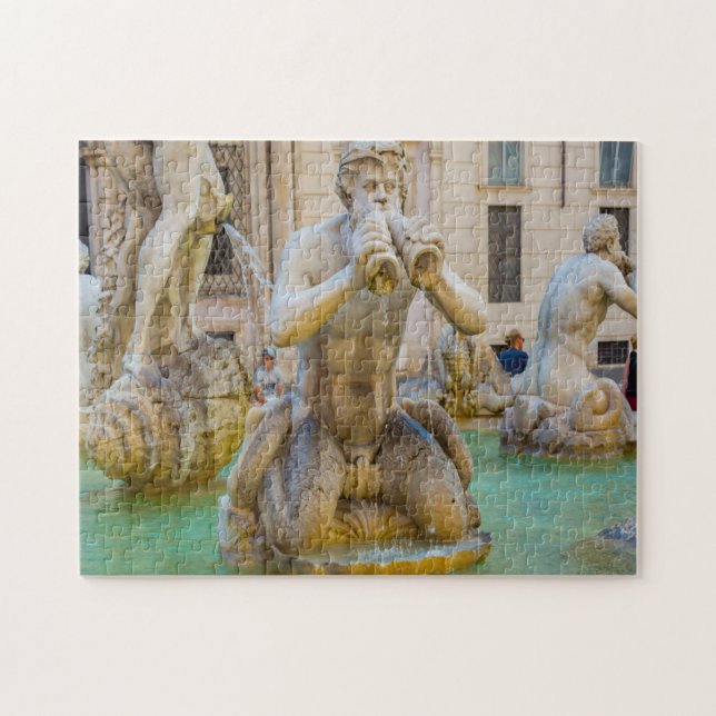 Piazza Navona Rom Italien. Puzzle (Horizontal)