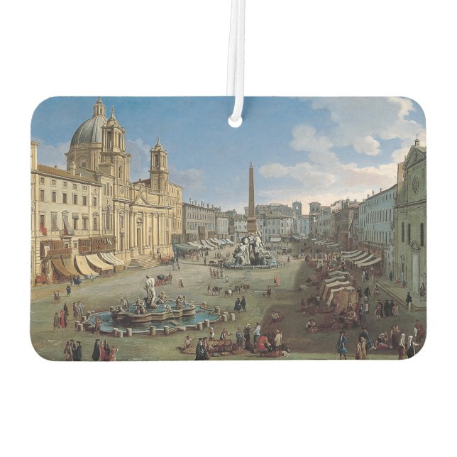 Piazza Navona, Rom Kunst-Friseur Autolufterfrischer (Rückseite)