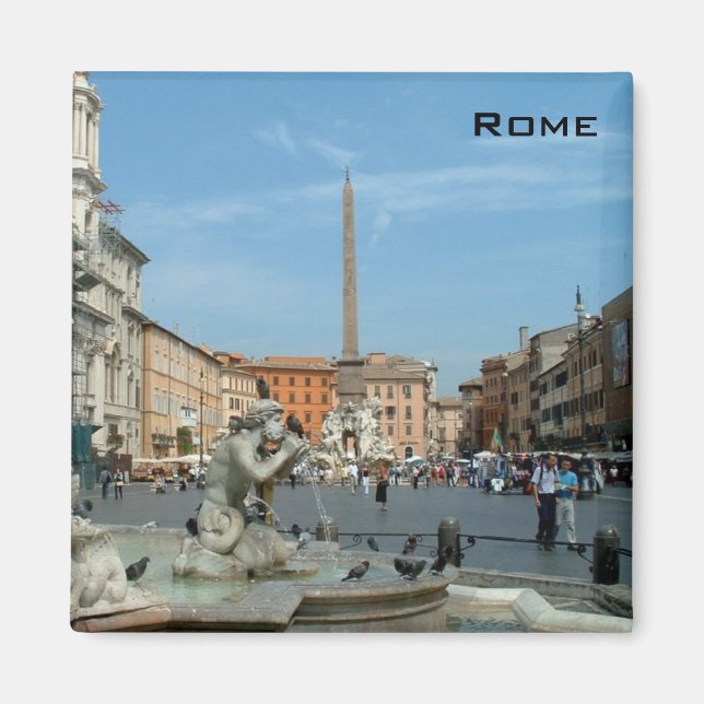 Piazza Navona - Rom Magnet (Vorne)