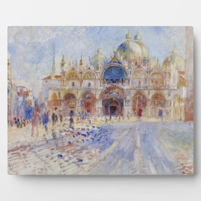 Piazza San Marco, Venedig, 1881 (Öl auf Leinwand) Fotoplatte (Vorderseite)