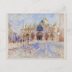 Piazza San Marco Venice von Pierre-Auguste Renoir Postkarte