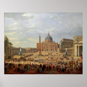Piazza San Pietro Roma Giovanni Paola Panini Rom Poster