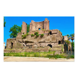 Piazza Vittorio Emanuele II Ruins - Rom, Italien Fotodruck