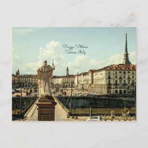 Piazza Vittorio, Turin, Italien Postkarte