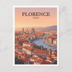 Piazzale Michelangelo Panorama Florenz Italien Postkarte