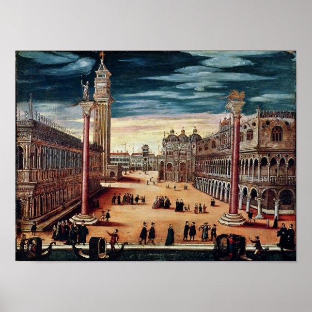 Piazzetta di San Marco, Venedig Poster (Vorne)
