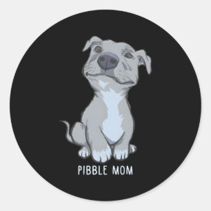 Pibble Mama Pittie Liebe Pitbull Runder Aufkleber