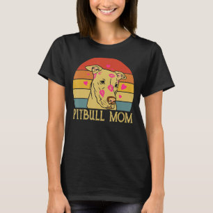 Pibble-Mama Retro Vintage Für Pitbull-Hundemama 1 T-Shirt