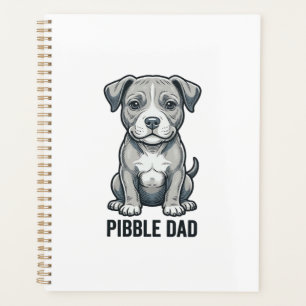 Pibble-Vater Vintage-Gravur-Hunde-Shirt-Design_1 Planer