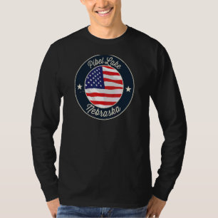 Pibel Lake Patriotic Nebraska Souvenir T-Shirt