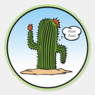 Pica Pica Cactus Sticker