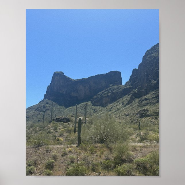 Picacho Peak Arizona Wüste Landschaft Berge Poster (Vorne)