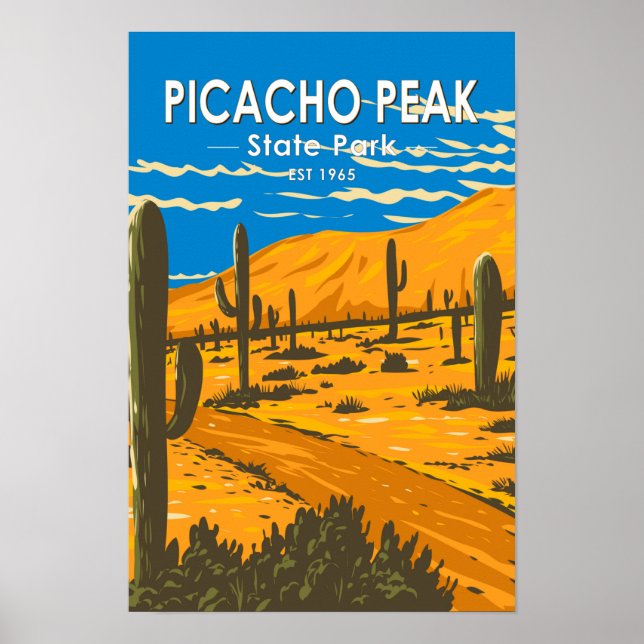 Picacho Peak Staat Park Arizona Vintag Poster (Vorne)