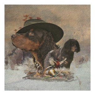 Picardie Spaniel , Jagdsaison Fotodruck
