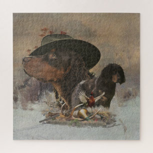 Picardie Spaniel , Jagdsaison Puzzle