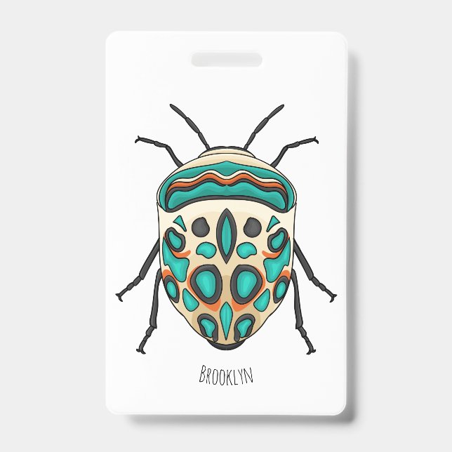 Picasso bug cartoon illustration ausweis (Vorderseite)
