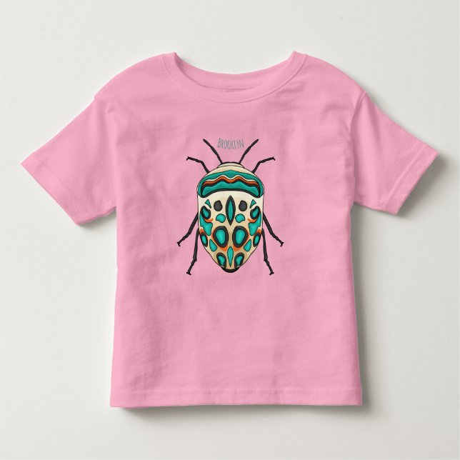 Picasso Bug Cartoon Illustration Kleinkind T-shirt (Vorderseite)