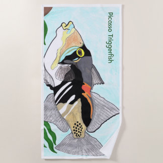 Picasso-Drückerfisch Strandtuch
