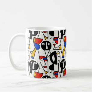 Picasso-Gesichter Kaffeetasse