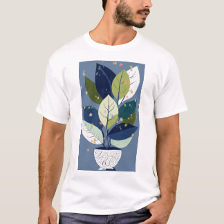 Picasso Inspiriert Pflanze T-Shirt