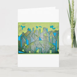 Picasso-inspirierte Grußkarte Karte
