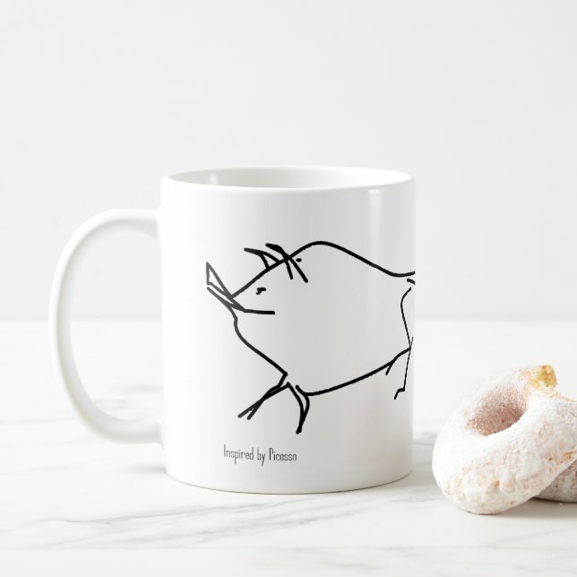 Picasso 'ish kaffeetasse (Mit Donut)