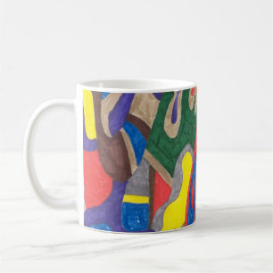 "Picasso-Katzen-" abstrakte Kunst-Tasse Kaffeetasse