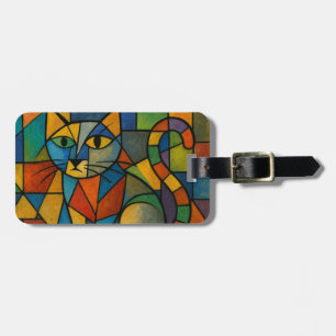 Picasso-Katzenkollage Gepäckanhänger