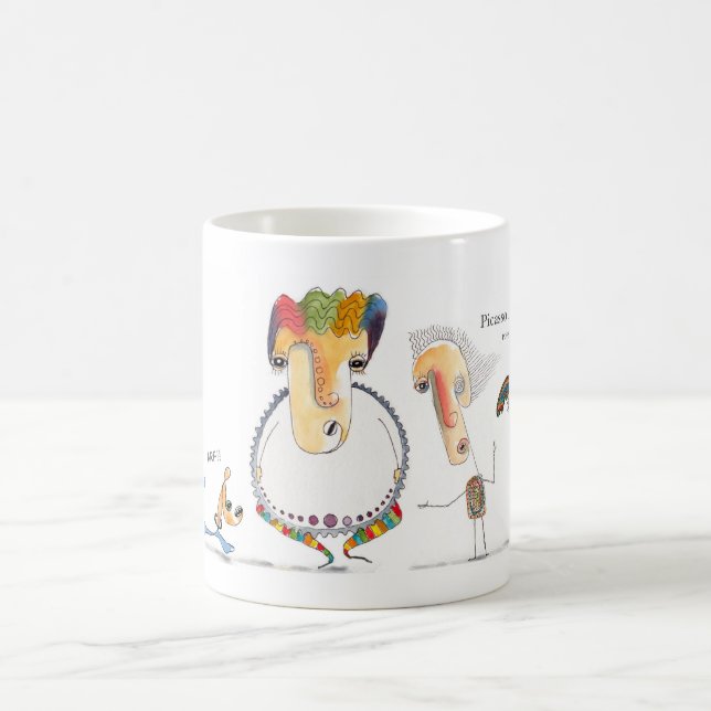 Picasso-Leute-Tasse Kaffeetasse (Mittel)