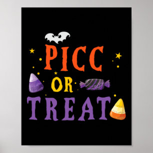 PICC-Krankenpflegerteam zu Halloween Niedliches Va Poster