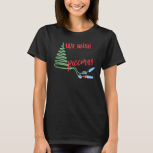 PICC-Krankenschwester Weihnachten Gefäßzugang ICU T-Shirt
