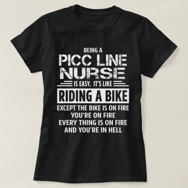 PICC Line Nurse T-Shirt (Design vorne)