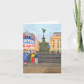 Piccadilly Circus Einladung gefaltete Karte 