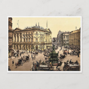 Piccadilly Circus, London, England seltene Photoch Postkarte