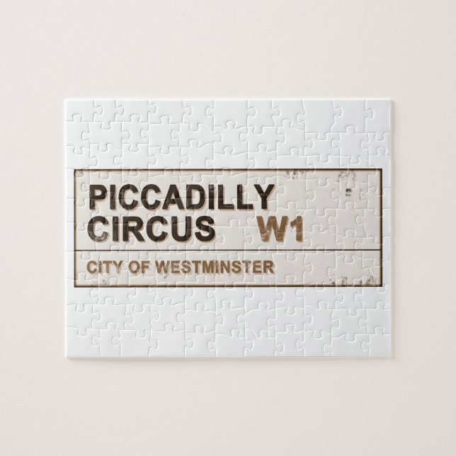 Piccadilly Circus London - Vintag Puzzle (Horizontal)