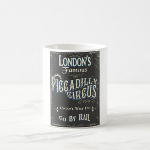 Piccadilly Circus London Vintage-Plakat Tasse