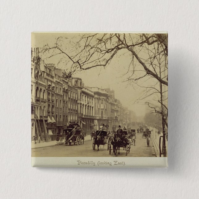Piccadilly, das Osten, (Sepia-, gegenüberstellt Button (Vorderseite)