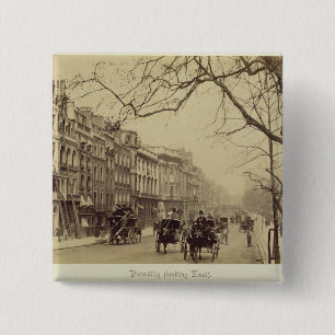 Piccadilly, das Osten, (Sepia-, gegenüberstellt Button