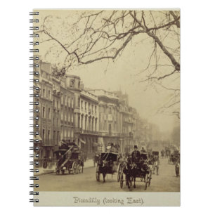 Piccadilly, das Osten, (Sepia-, gegenüberstellt Notizblock