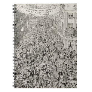 Piccadilly während der großen Ausstellung, 1851 Notizblock