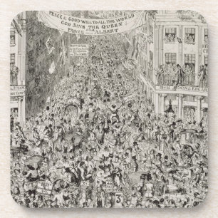 Piccadilly während der großen Ausstellung, 1851 Untersetzer